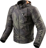 REV'IT! Motorradjacke mit Protektoren Motorrad Jacke Flare Textiljacke Army grün 3XL, Herren, Chopper/Cruiser, Ganzjährig - 1